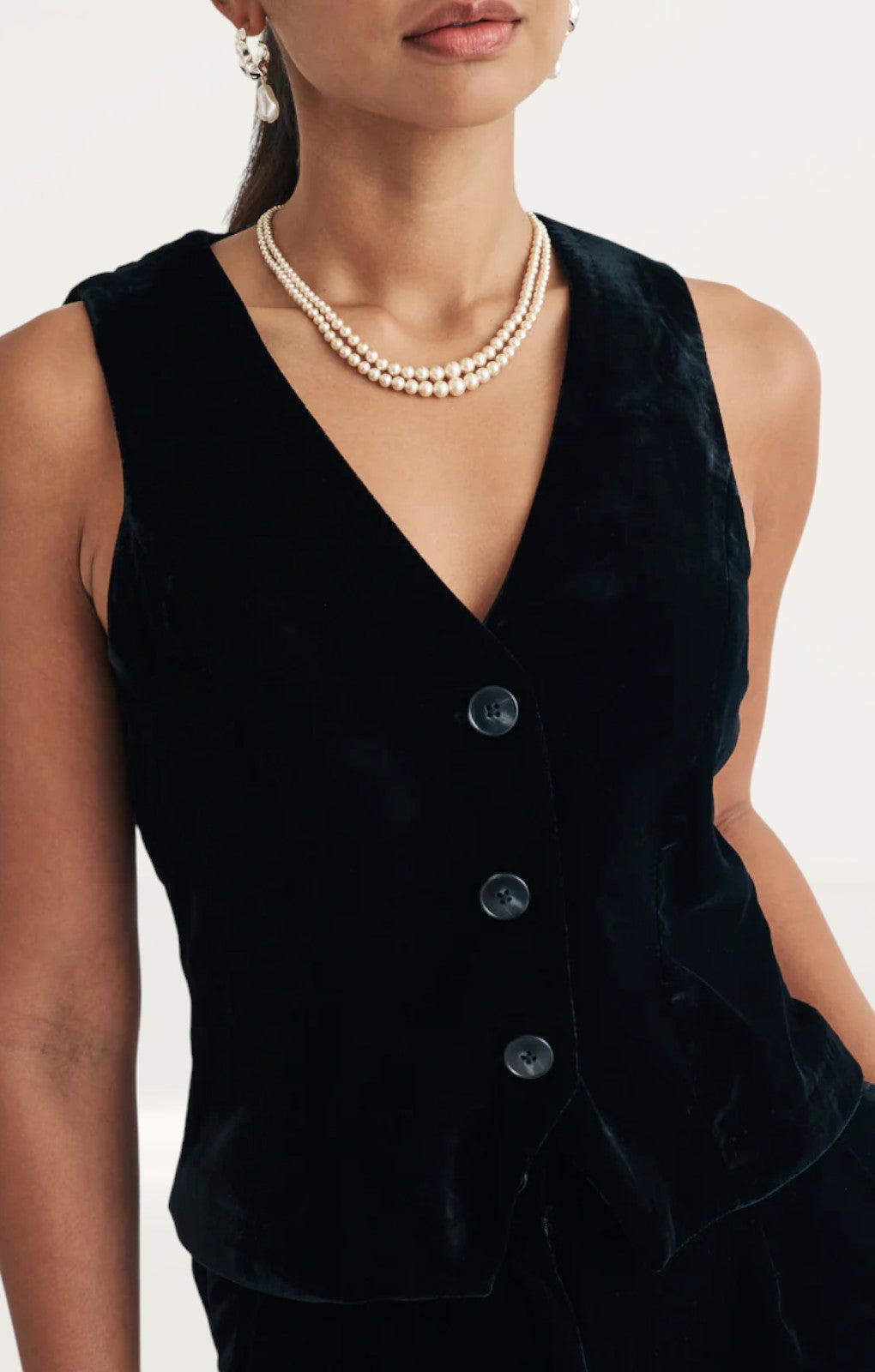 Nobody's Child Black Velvet Waistcoat