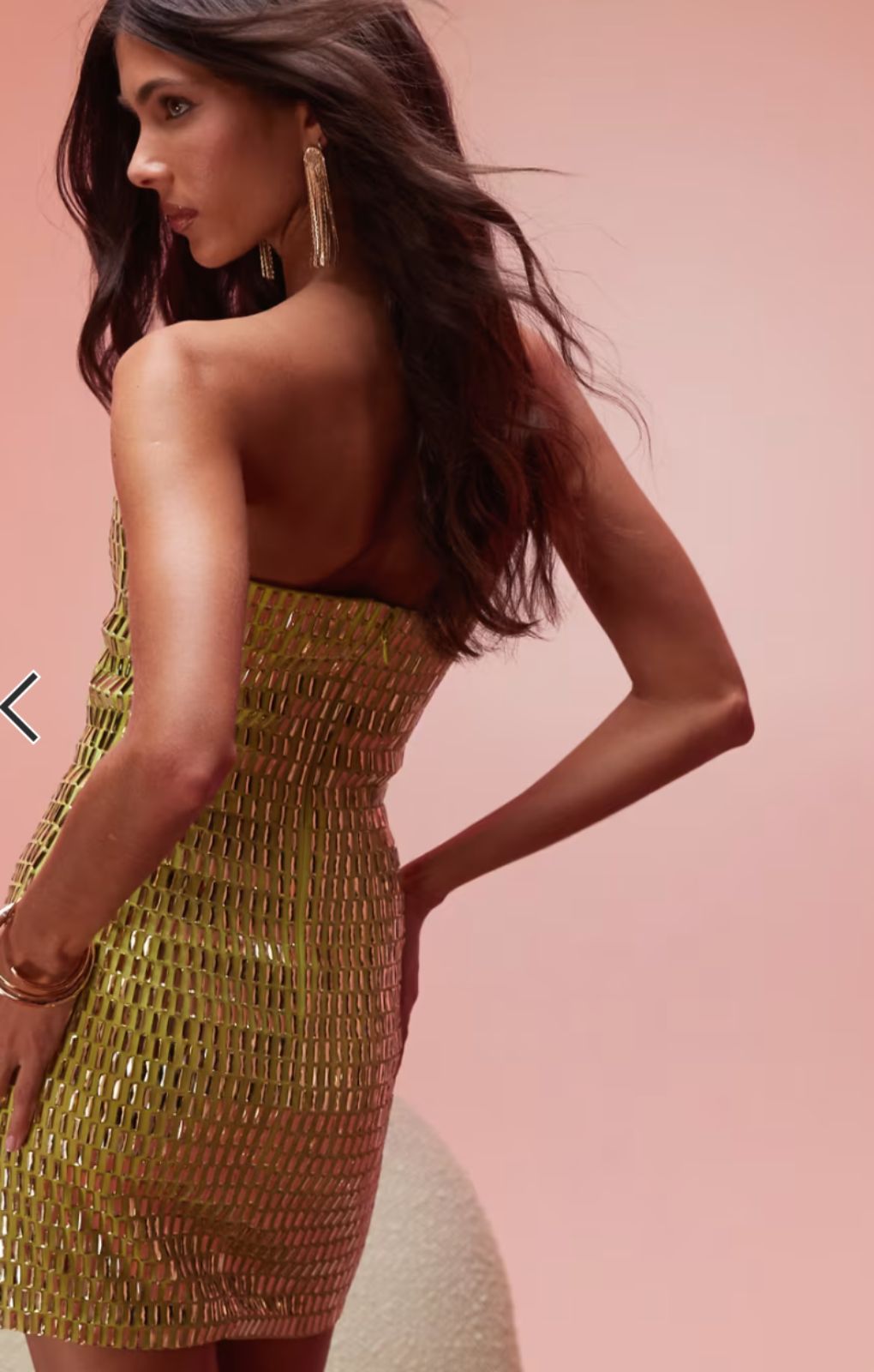 Rent Oh Polly Aurora Embellished Bandeau Mini Dress in Pear Green | Hirestreet Rent Oh Polly Aurora Embellished Bandeau Mini Dress in Pear Green | Hirestreet