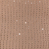 Oh Polly Melisande Embellished Mid Rise Gown Skirt in Gold