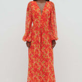 Pretty Lavish Olivette Red and Orange Floral Jumpsuit