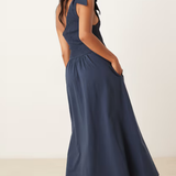 Nobody's Child One Shoulder Shirred Dress