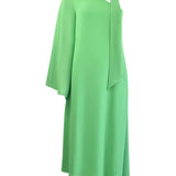 Ro&Zo Oona Green Chiffon One Shoulder Maxi Dress