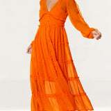 Never Fully Dressed Orange Clemmie Dress