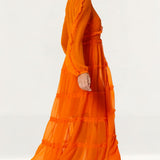 Never Fully Dressed Orange Clemmie Dress