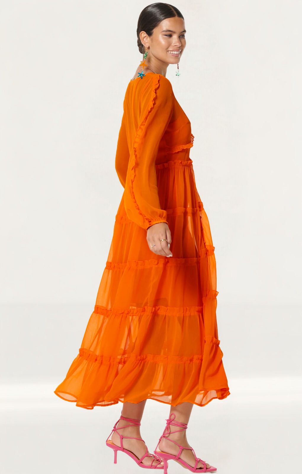 Never Fully Dressed Orange Clemmie Dress