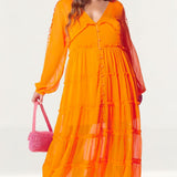 Never Fully Dressed Orange Clemmie Dress