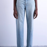 Topshop Original High Rise Mom Jeans In Bleach