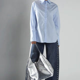 Glamorous Light Blue Oversized Shirt