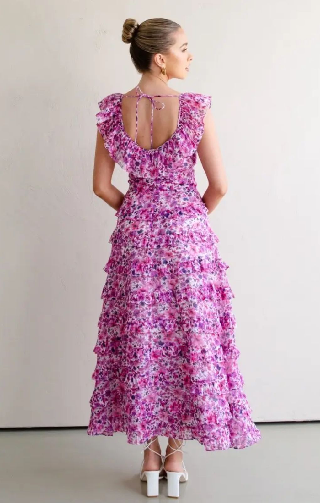 Talulah Petula Pink Floral Midi Dress