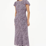 Whistles Daisy Field Midaxi Dress In Purple