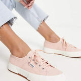 Superga 2790 Flatform Trainers In Pink