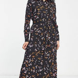 Vero Moda Exclusive Floral Maxi Dress With Balloon Sleeve In Floral Print