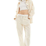 Vero Moda X Joann Van Den Herik Cargo Trousers In Stone