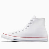Converse Chuck Taylor Hi Trainers In White Leather