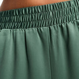 Vero Moda Wide Leg Satin Trouser In Green