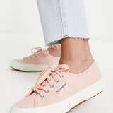 Superga 2790 Flatform Trainers In Pink