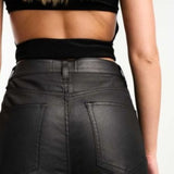 Asos Design Slim Straight Jean In Coated Black