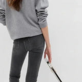 Topshop Tall High Rise Jamie Jeans In Washed Black
