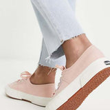 Superga 2790 Flatform Trainers In Pink