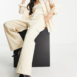 Vero Moda X Joann Van Den Herik Oversized Shirt In Stone