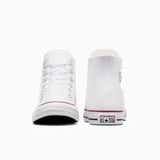 Converse Chuck Taylor Hi Trainers In White Leather