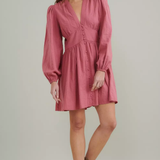 Nobody's Child Pink Long Sleeve Starlight Mini Dress