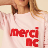 Nobody's Child Pink Merci Graphic Sweatshirt