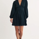 Nobody's Child Starlight Long Sleeve Mini Dress Plain