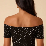 Nobody's Child Spot Bardot Top