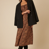 Nobody's Child Prarie Midi Dress Leopard