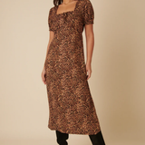 Nobody's Child Prarie Midi Dress Leopard