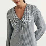 Nobody's Child Gingham SS Birdie Blouse