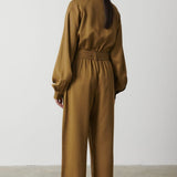 Pretty Lavish Brooke Belted Khaki Jumpsuit
