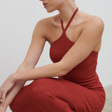 Pretty Lavish Khloe Knit Dusky Rose Maxi Dress