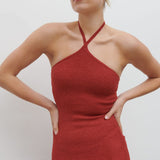 Pretty Lavish Khloe Knit Dusky Rose Maxi Dress