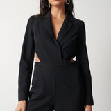 Pretty Lavish Marni Cut Out Black Jumpsuit – jumpsuits & playsuits by Pretty Lavish, available to rent from Hirestreet