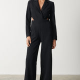 Pretty Lavish Marni Cut Out Black Jumpsuit – jumpsuits & playsuits by Pretty Lavish, available to rent from Hirestreet