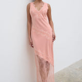 Pretty Lavish Robin Slip Apricot Ice Maxi Dress