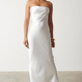 Pretty Lavish Sasha Metallic Silver Maxi Dress – dresses by Pretty Lavish, available to rent from Hirestreet