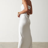 Pretty Lavish Sasha Metallic Silver Maxi Dress – dresses by Pretty Lavish, available to rent from Hirestreet