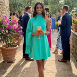 Pretty Lavish Keeley One Shoulder Jade Green Mini Dress