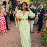 Pretty Lavish Olympia Ring Pistachio Jumpsuit