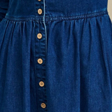 Nobody's Child Starlight Midi Dress Denim Plain