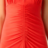 Ro&Zo Coral Red Halterneck Midi Dress