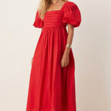 Nobody's Child Red Nova Midi Dress