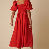Nobody's Child Red Nova Midi Dress