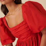 Nobody's Child Red Nova Midi Dress