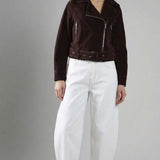 Glamorous Rich Brown Biker Long Sleeve Jacket