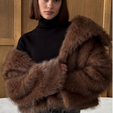 Charli London Rihanne Coat - Dark Chocolate