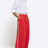 River Island Red Contrast Side Stripe Trouser